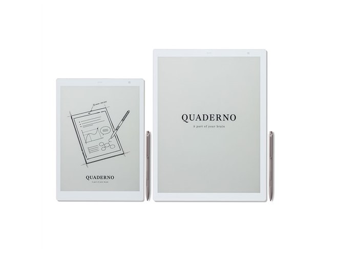 富士通、ワコム デジタイザ搭載の電子ペーパー「QUADERNO」を本日7/8
