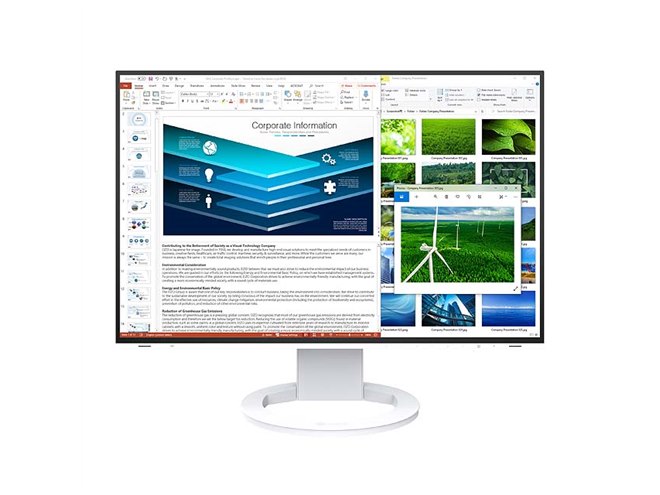 EIZO、1920×1200表示に対応した24.1型液晶ディスプレイ「FlexScan