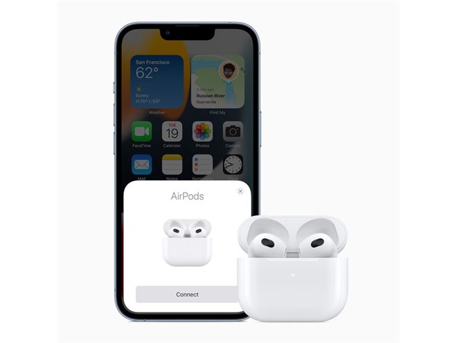 アップル、軸部分が短くなった「AirPods」第3世代モデルを本日10/26