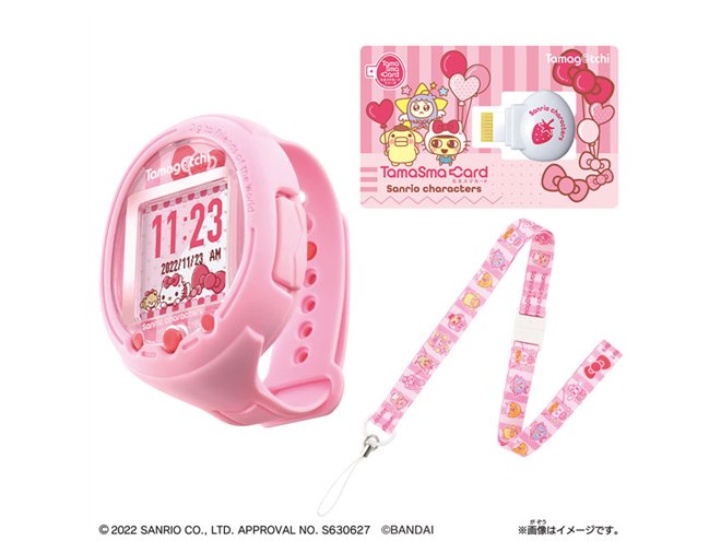 サンリオキャラクターズとコラボしたウェアラブル型「たまごっち