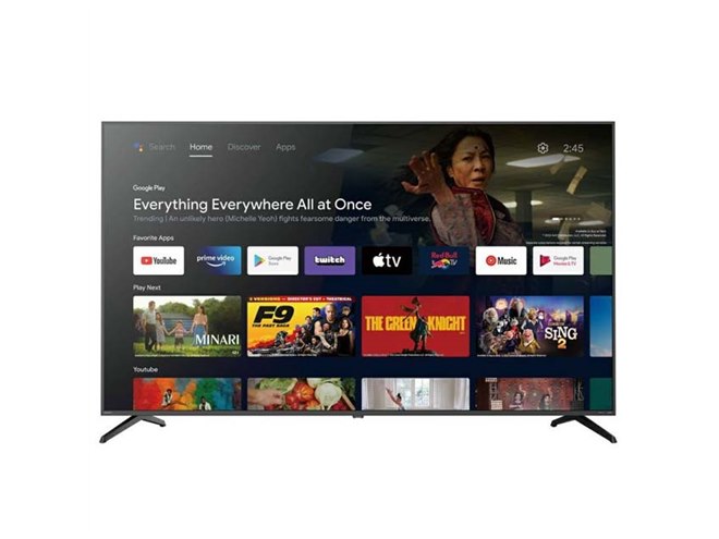 ORION、Android TV搭載「チューナーレス スマートテレビ」に大画面75V