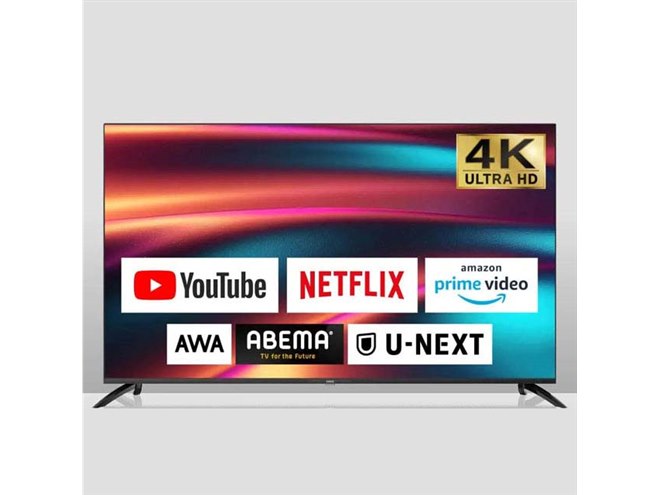 MAXZEN、4K対応チューナーレステレビ「CHiQ」65V/55V/50V/43V型を発売