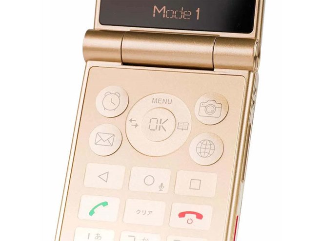 ガラケーデザイン”の折りたたみ式Androidスマホ「Mode1 RETRO II」が