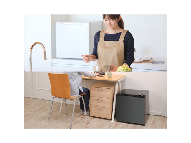 MAXZEN、容量33Lの1ドア冷凍庫と容量47Lの1ドア冷蔵庫に新色「グレー