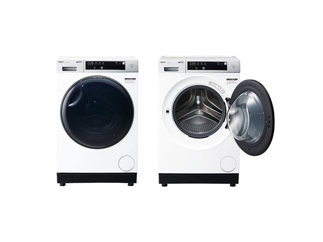 AQUA、本体奥行616mmの10kgドラム式洗濯乾燥機「AQW-D10P」本日12月15