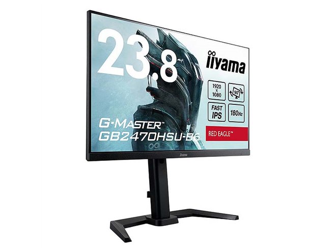 iiyama、180Hz/0.2msに対応した23.8型ゲーミングモニター「G-MASTER