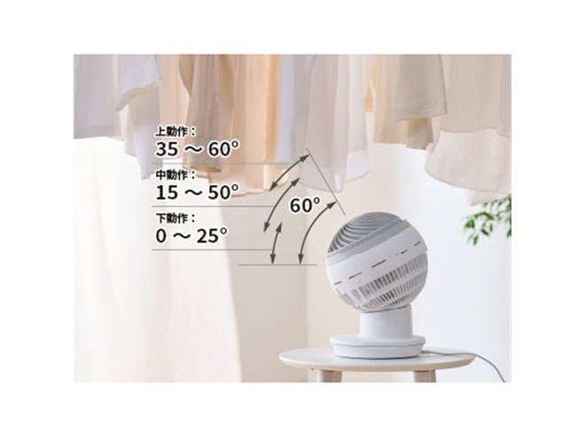 アイリス「サーキュレーターアイ DC JET」が本日4月5日発売、上下4段階