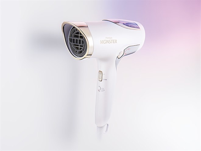 コイズミ、コンパクトで大風量のダブルファンドライヤー「Premium