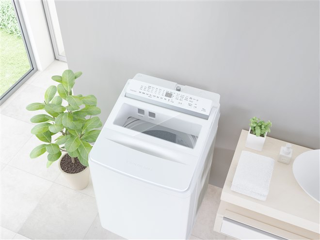 東芝、「抗菌ウルトラファインバブル洗浄W」を搭載する全自動洗濯機