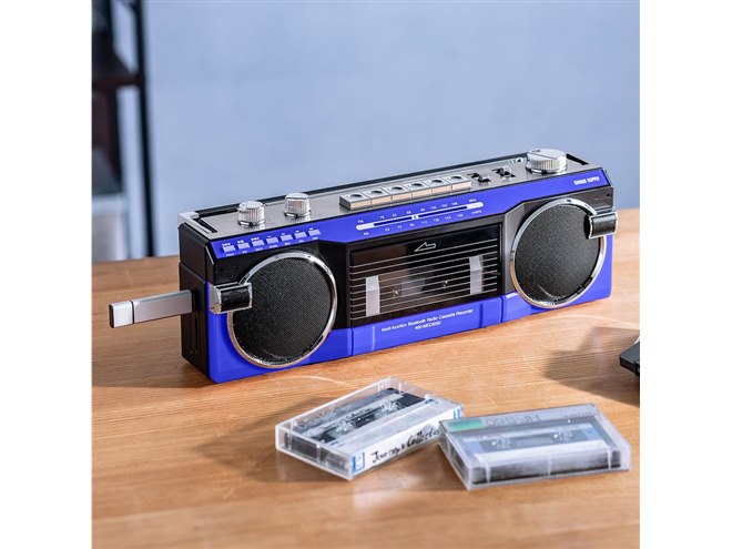 サンワサプライ、80年代レトロデザインのBluetooth搭載ラジカセに新色