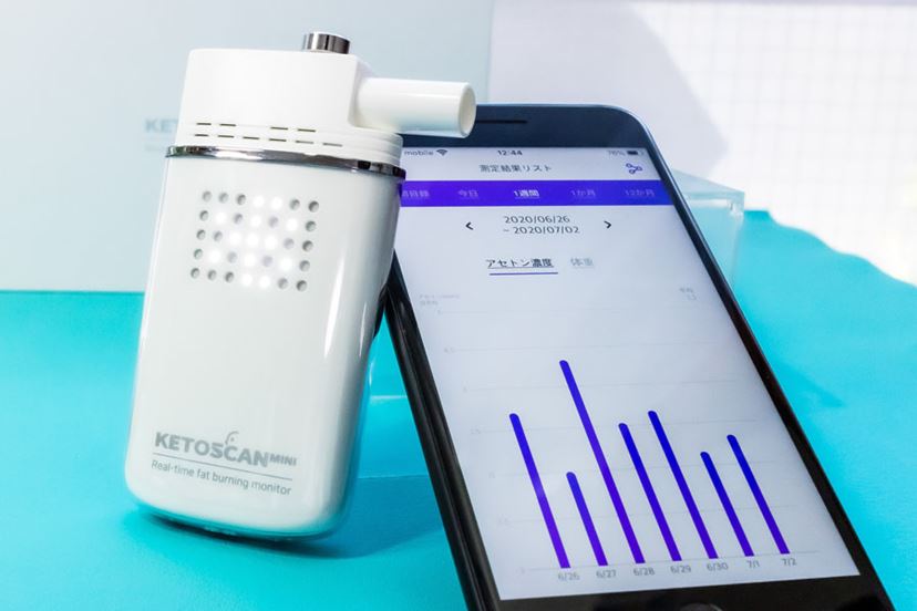 糖質制限の効果が見える「ケトスキャン mini」で、モチベーション