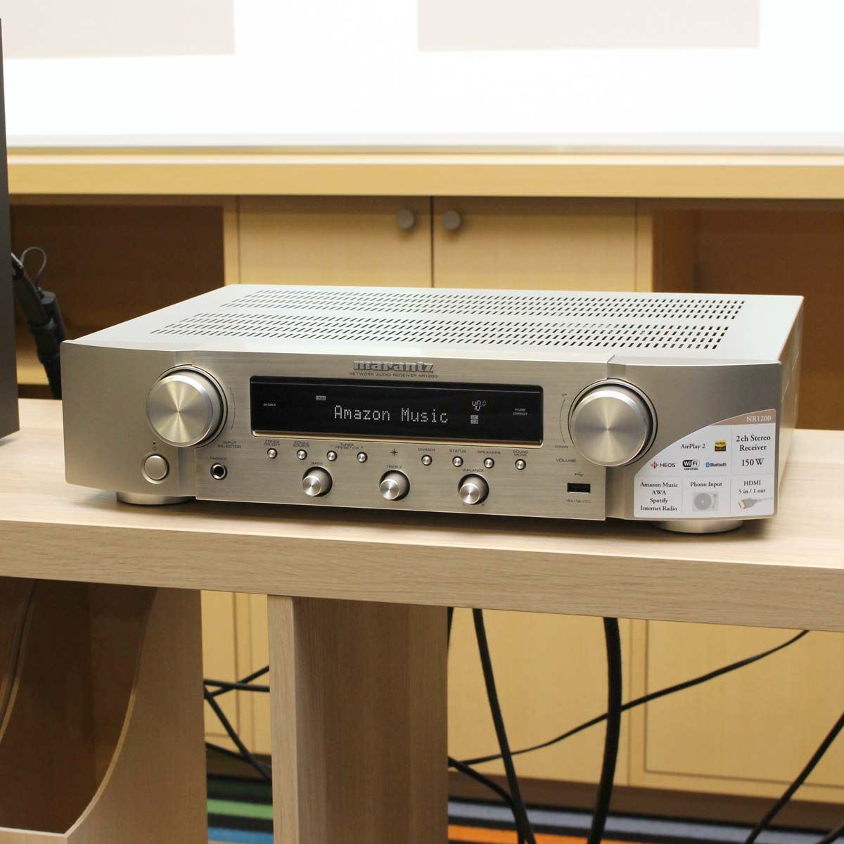 マランツがHDMI搭載の新スタイルHi-Fiアンプ「NR1200」発表！ Amazonの