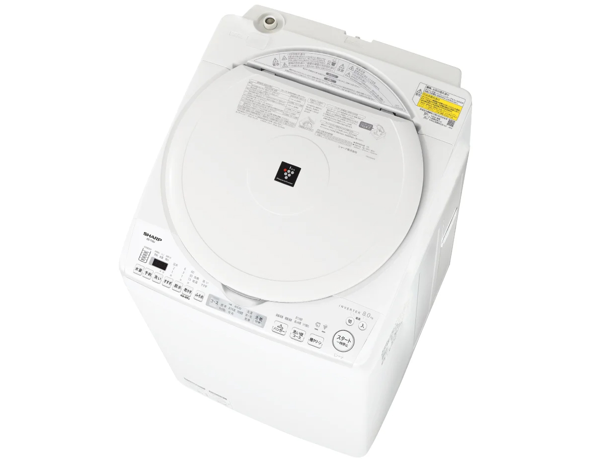 シャープ 穴なし槽 ES-TX8H-W [ホワイト系] 価格比較 - 価格.com