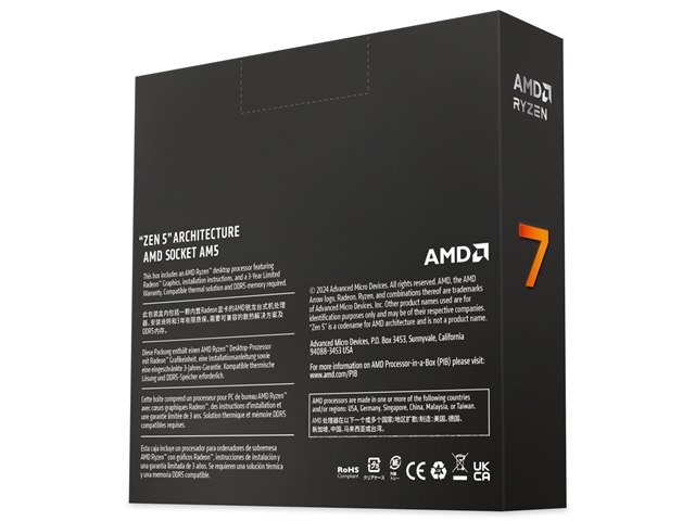 Ryzen 7 9700X BOXの製品画像 - 価格.com