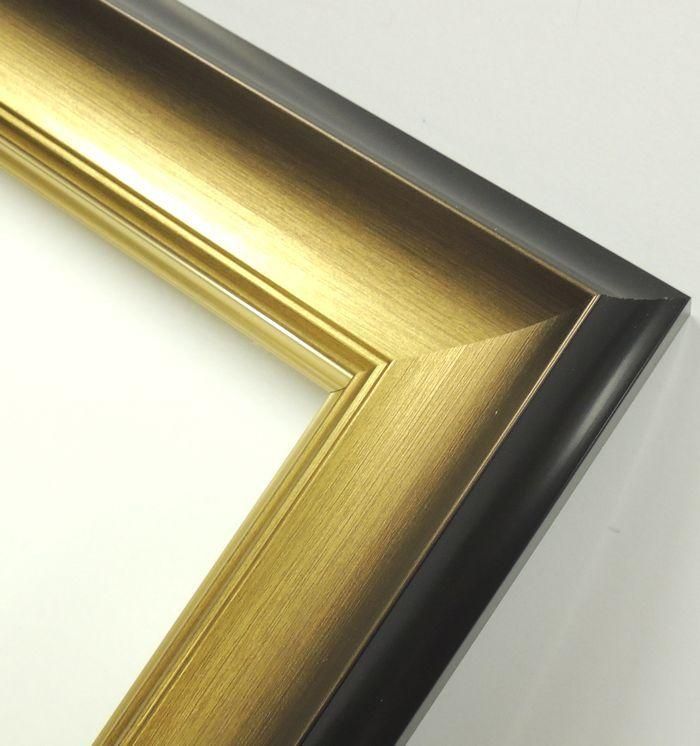 く*み様 B F6号 内側青銅色混じりの銀色と金色 油彩額縁 同種デザイン