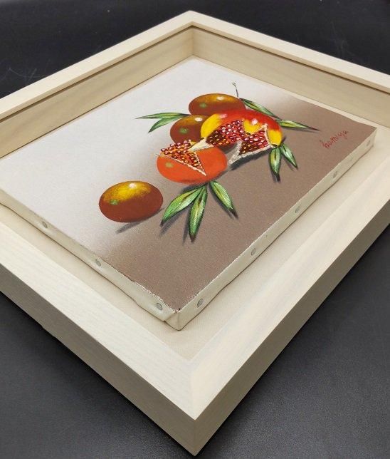 角箱 乳白 F8号 油彩額縁 アクリル板仕様 - 額縁 - 激安通販 | 額の