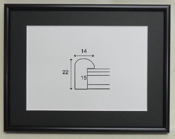 6700 ブラック | A4木製フレーム - 額縁 - 激安通販 | 額のまつえだ