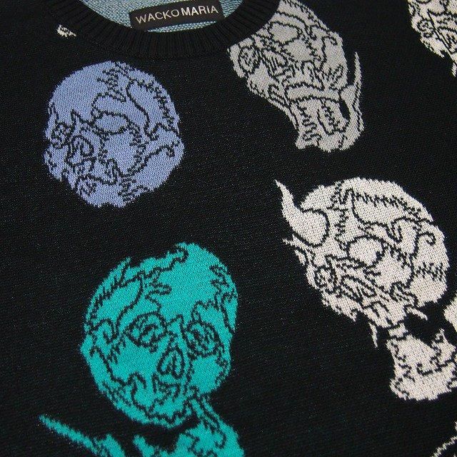 WACKO MARIA ワコマリア 56 TATTOO STUDIO / JACQUARD KNIT SWEATER