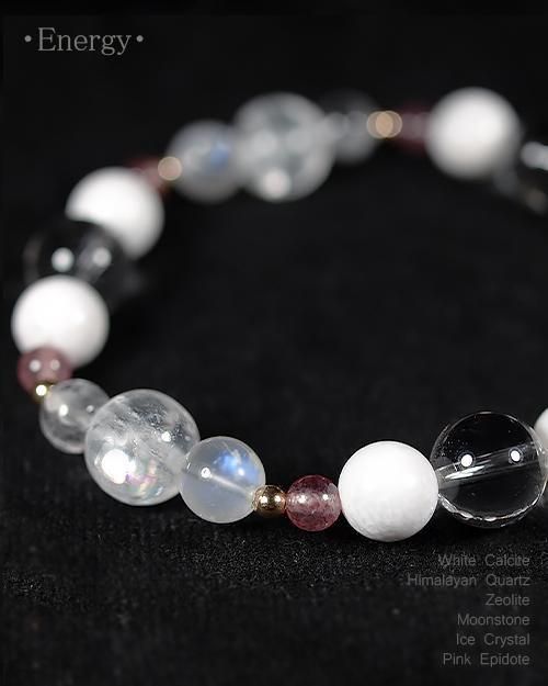 ホワイトカルサイト×ヒマラヤ水晶】浄化と希望＊巫女的ホワイトの大人