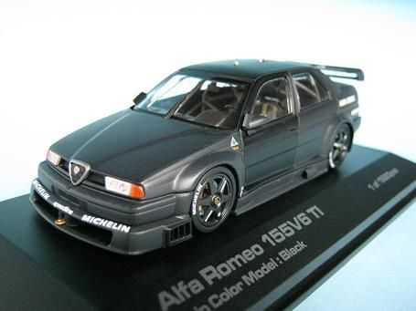 1/43 HPI アルファロメオ155 V6 TI プレーンカラーブラック