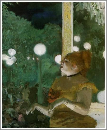 ドガ【カフェ・コンソール】 - 手描き 絵画（油絵複製画）販売のアート