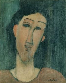 モディリアーニ【イタリアの娘】 - 手描き 絵画（油絵複製画）販売の