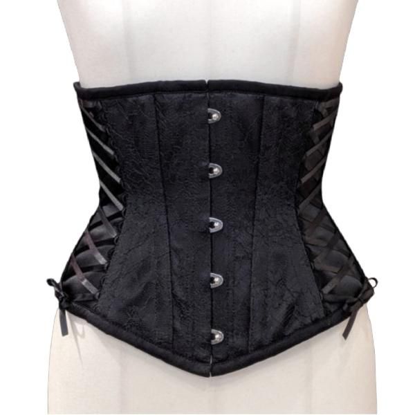 受注生産】Luscious サイドレースアップショートコルセット(ブラック