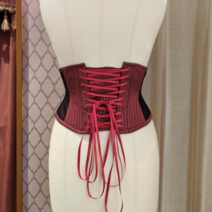 受注生産】ストライプチュールミニコルセット（レッド） - 【公式