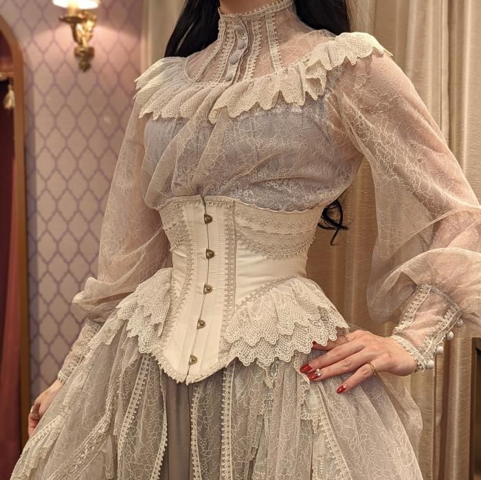 受注生産】Noir croixコルセット（グレージュ） - 【公式】abilletage