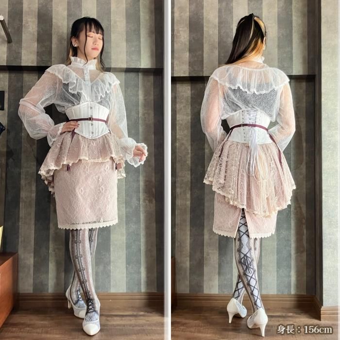 受注生産】ベーシックサテンミニコルセット（ホワイト） - 【公式