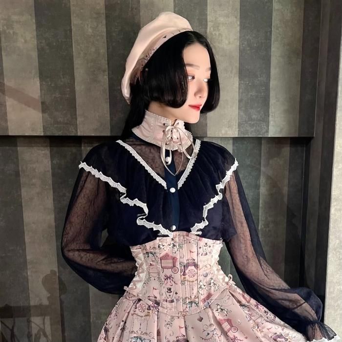 アビエタージュ♡ CIRCUSミニコルセット(アンティークピンク)-OHGA