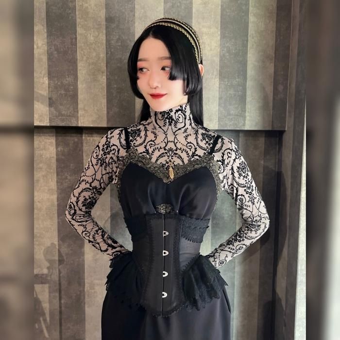 受注生産】 Noir croixコルセット（ブラック） - 【公式】abilletage