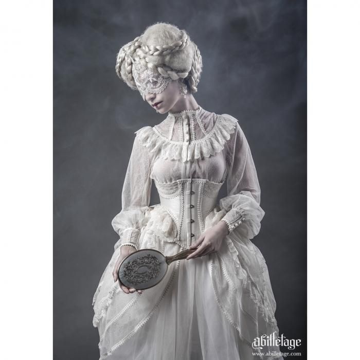 受注生産】 Noir croixコルセット（クリーム） - 【公式】abilletage