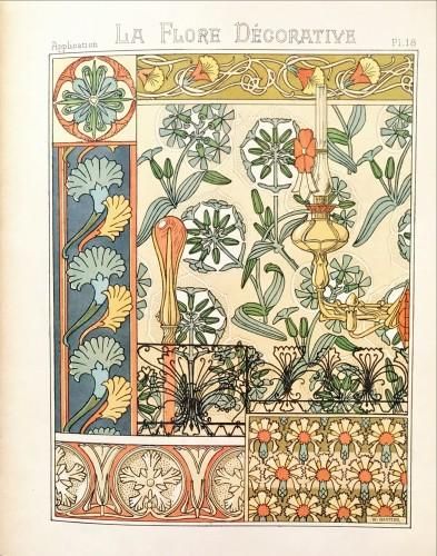 アール・ヌーヴォーの花模様 - ハナメガネ商会