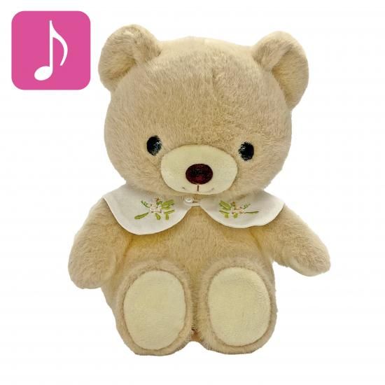 仔熊のドロップ S(ベージュ) オルゴール - ぬいぐるみメーカーTAKE OFF