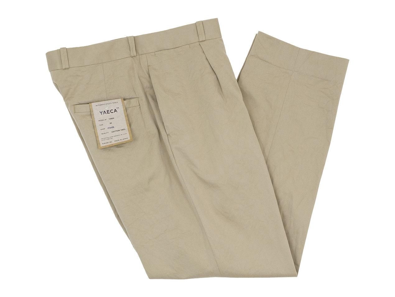 YAECA チノパン タックテーパード KHAKI 〔メンズ〕 YAECA通販・取扱い