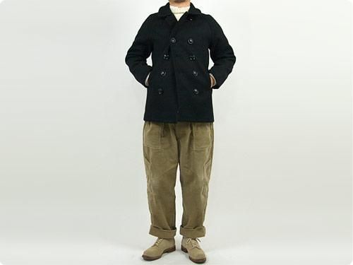 nisica メルトンPコート BLACK nisica通販・取扱い rusk（ラスク）