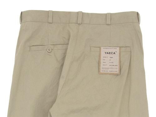 YAECA チノパン ワイド BEIGE 〔メンズ〕 【18604】 YAECA通販・取扱い