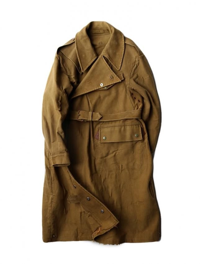 WW2 BRITISH ARMY MOTERCYCLE COAT SIZE 40 - MATIN, VINTAGE