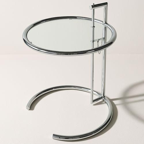 アイリーン・グレイ/E1027アジャスタブルテーブル【ステンレスフレーム