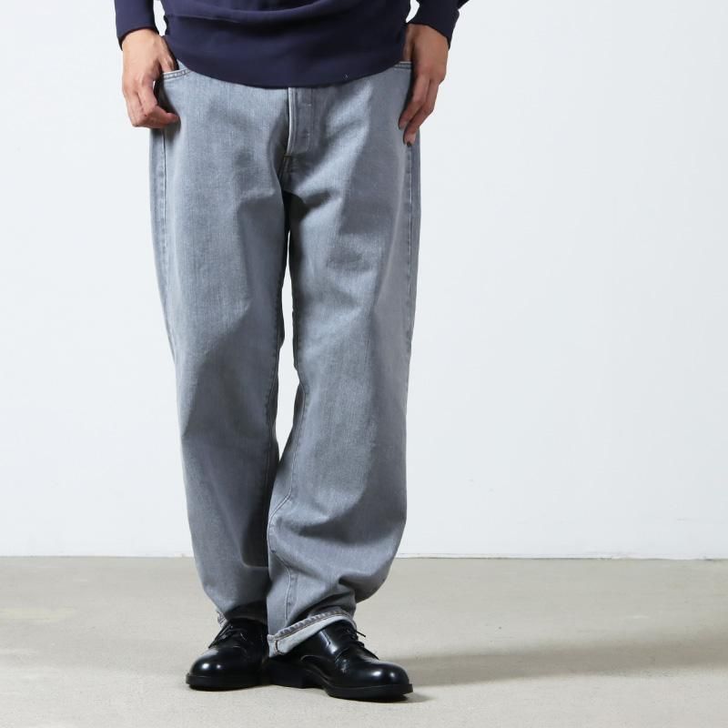 CIOTA (シオタ) グレー スビンコットン 13.5oz ストレートデニム