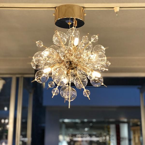 バブルシャンデリア「BALLON mini-バロンミニ」LED6灯 ゴールド