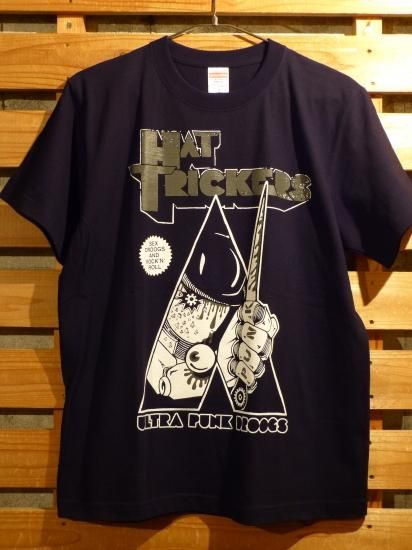 HAT TRICKERS - ULTRA PUNK DROOGS T-SHIRTS (SILVER LOGO) - 下北沢