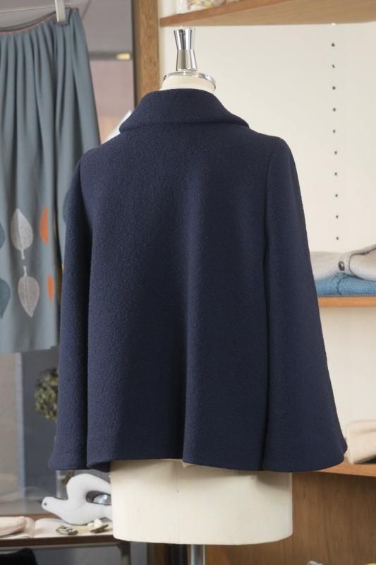 ミナペルホネン forest parade テーラードカラーショートコート - ミナ