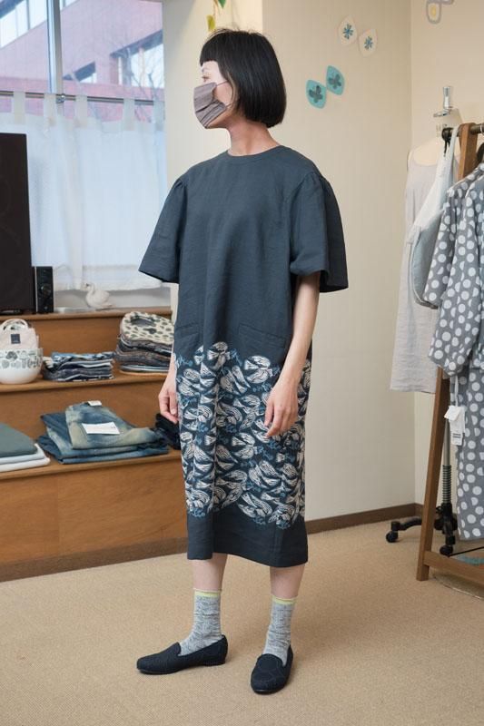 mina perhonen following day リネンクルーネックワンピース - ミナ