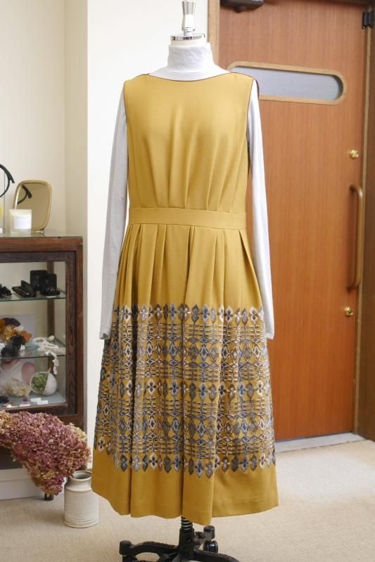 ミナペルホネン petal flame ワンピース - ミナペルホネン正規取扱店