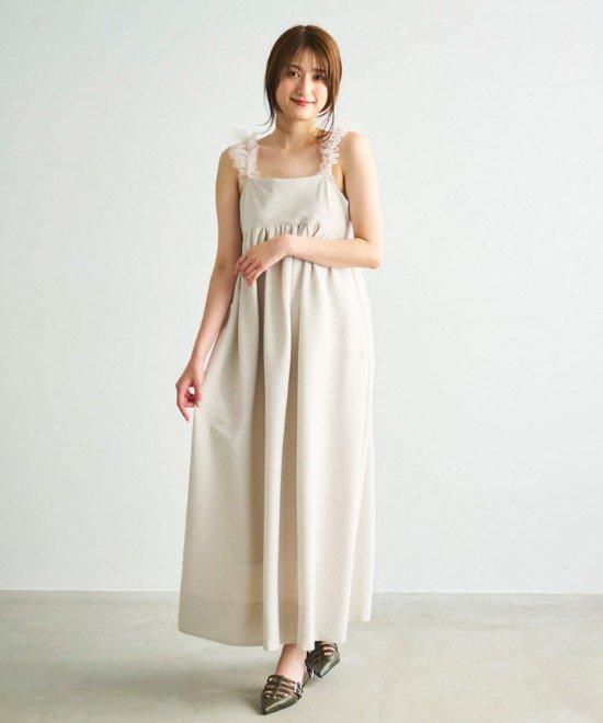 COCODEAL (ココディール）チュールキャミフレアワンピース 24秋冬