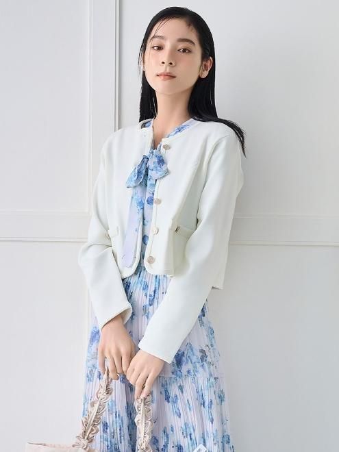 CELFORD (セルフォード)トリム刺繍カーディガン 26春夏【CWND261118