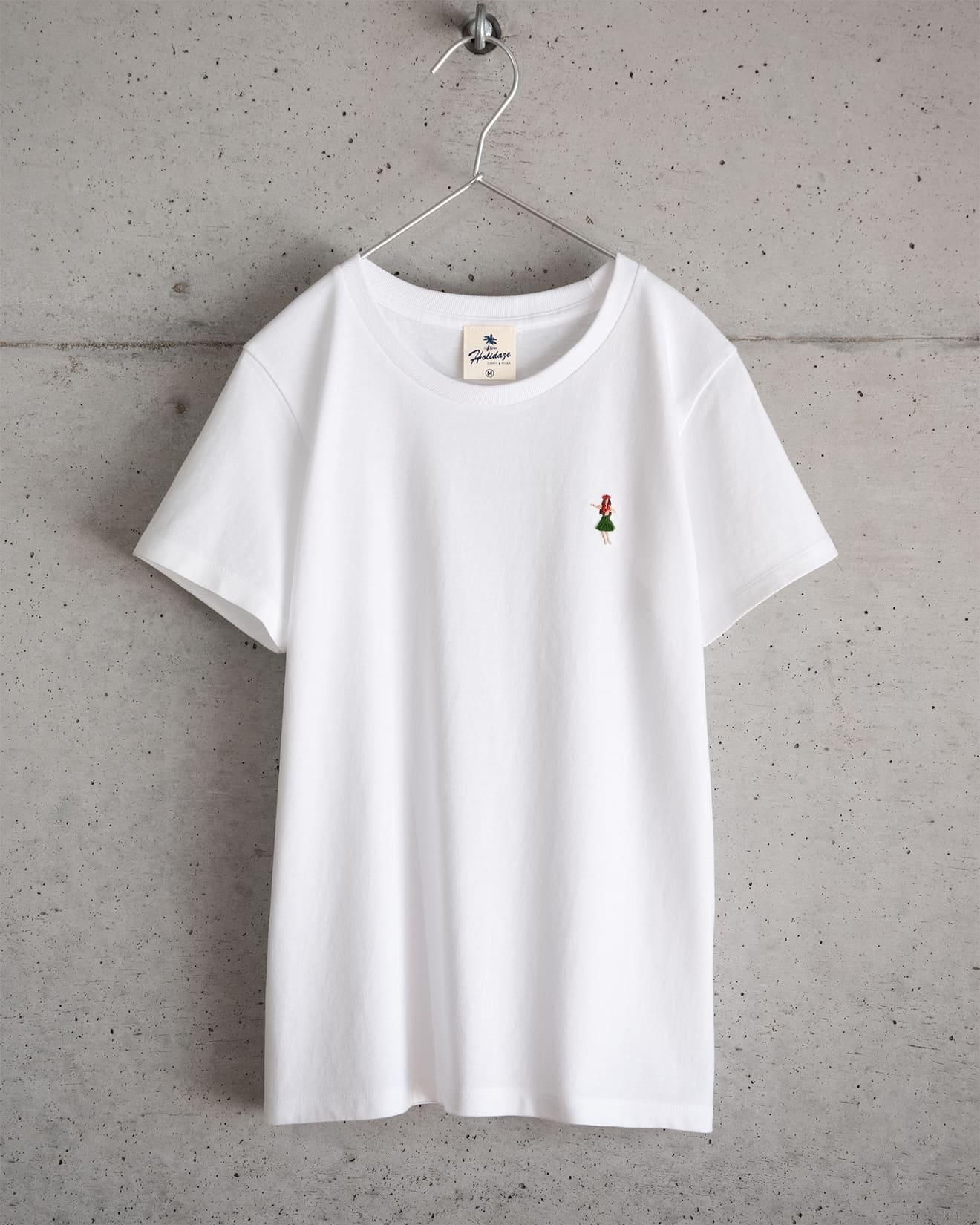 TINY SURFER 手刺繍 サーファーワンポイント - レディースサーフT