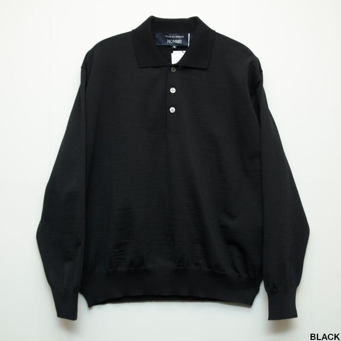 COMME des GARCONS HOMME コムデギャルソン オム 梳毛天竺ニットポロ